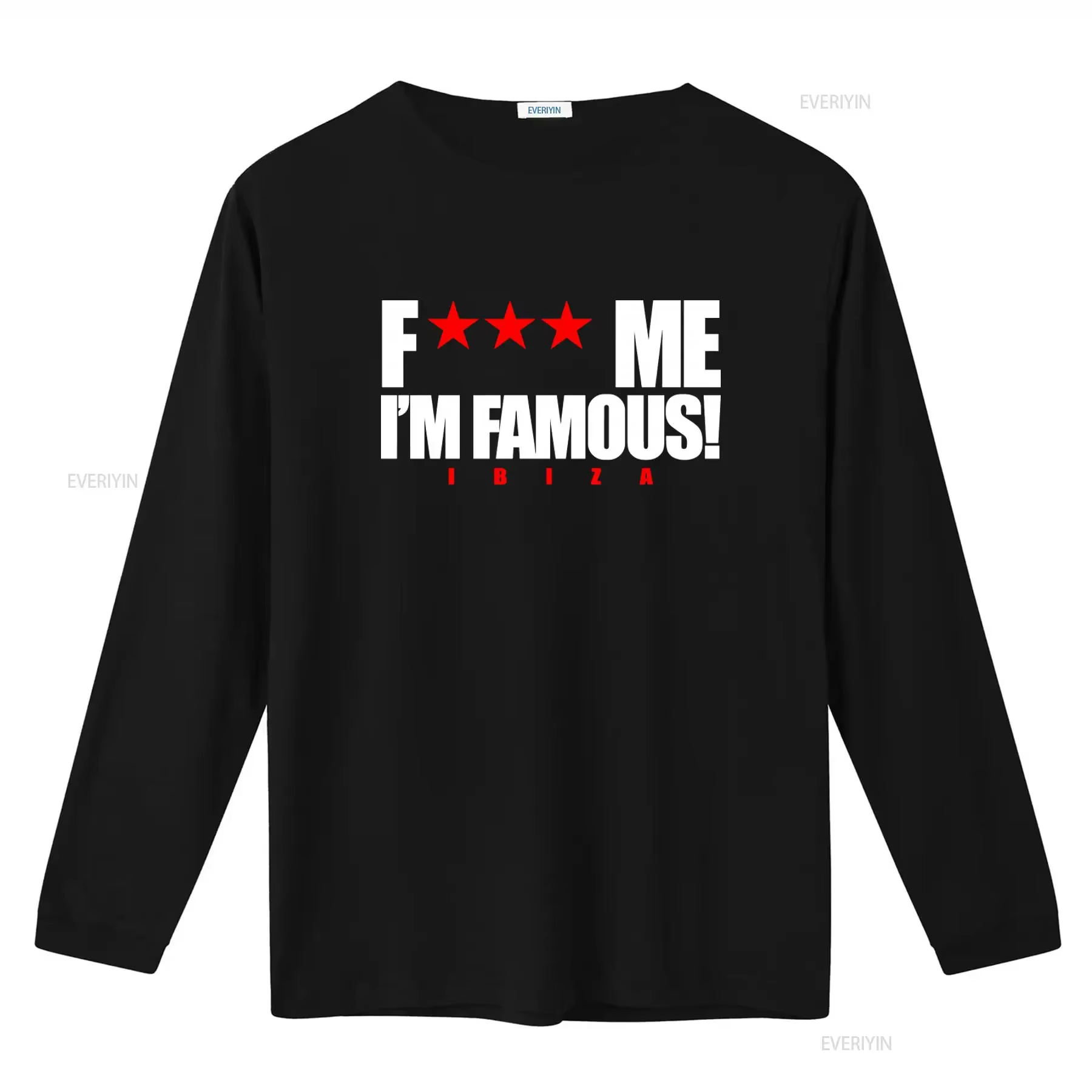 T-shirt Classique Homme F Me I'm Famous avec Logo David Guetta Ibiza Blanc Gris – Style Vintage Lavé Tendance