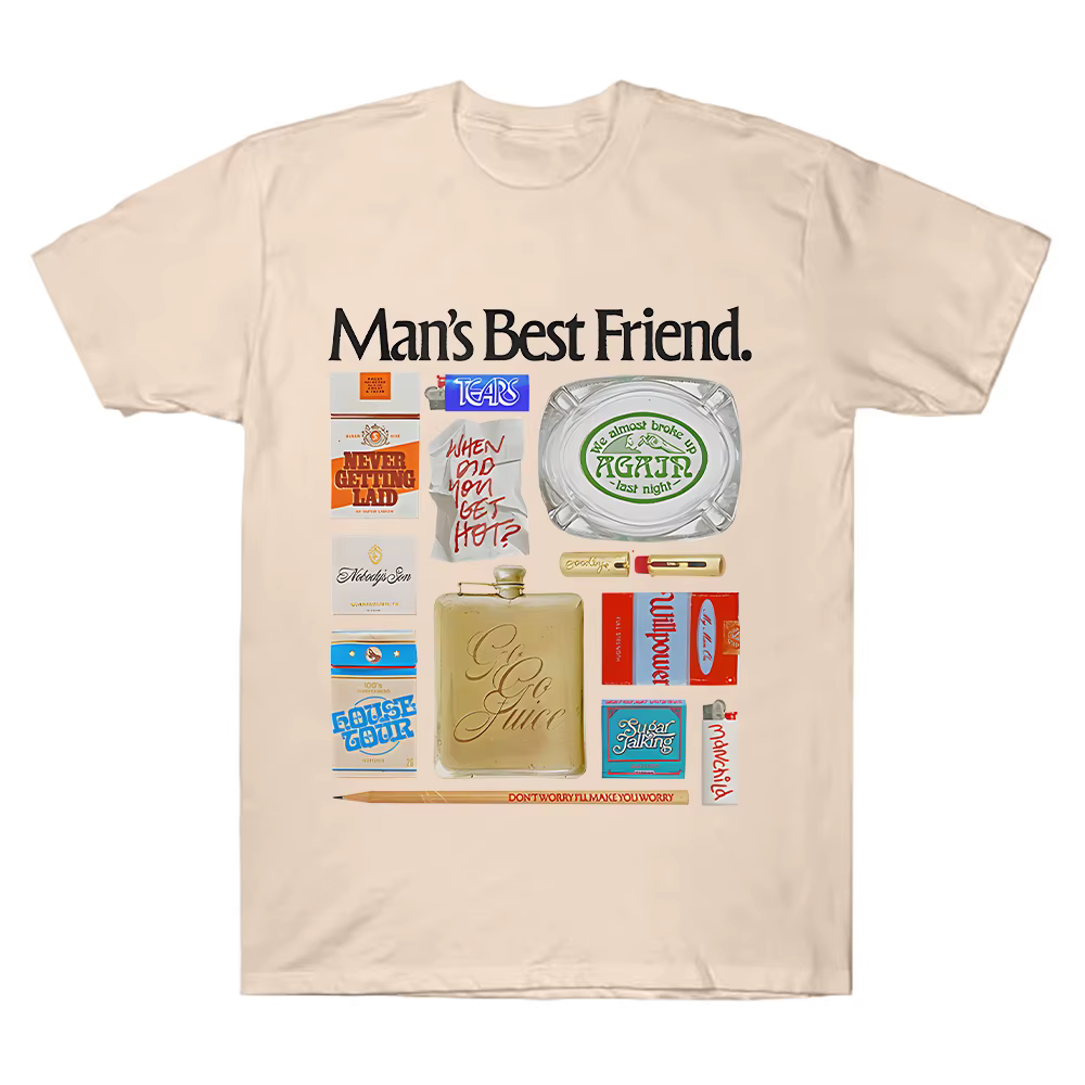 Sabrina charpentier homme meilleur ami objet T-Shirt été femmes T-shirts surdimensionné Y2k manches courtes couverture en coton vêtements unisexes