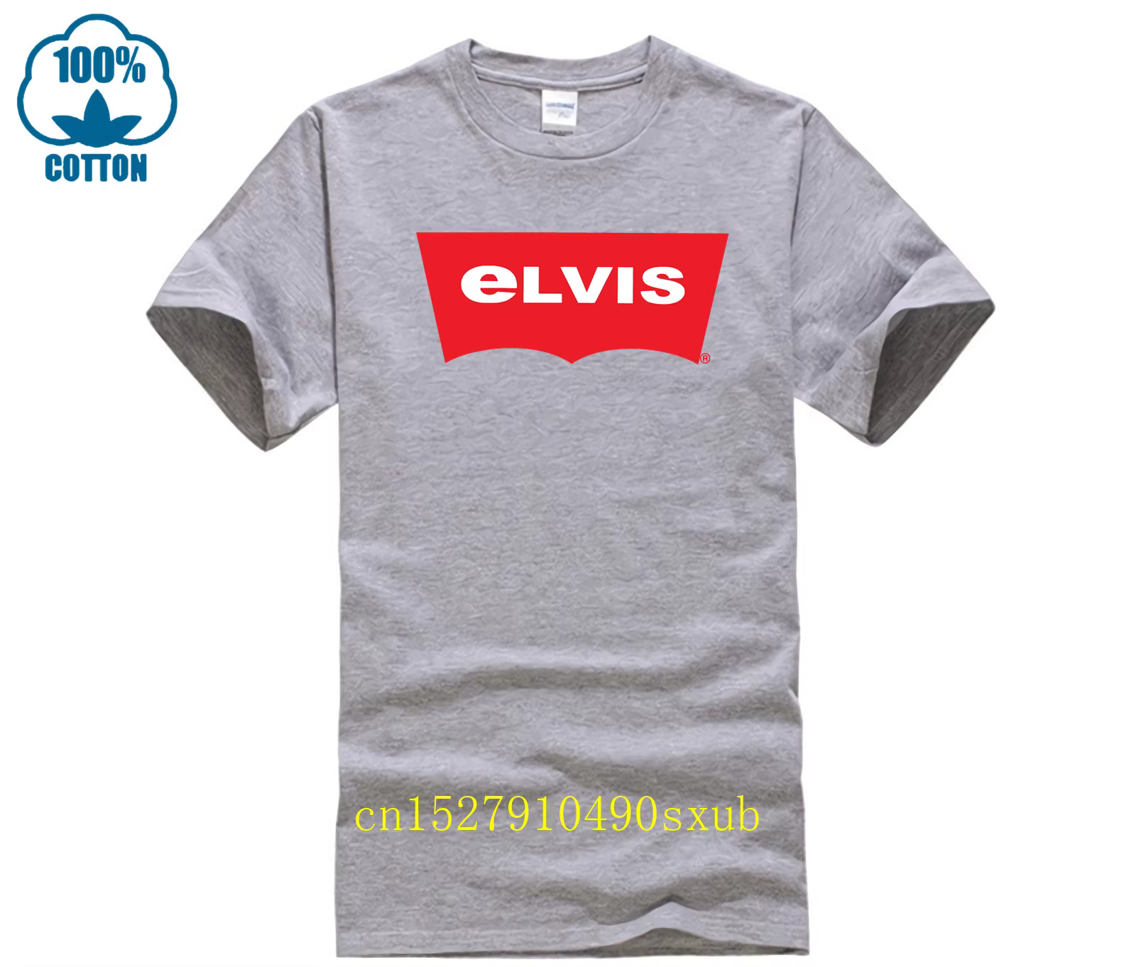 Hommes T-shirt décontracté Elvi gros plan Photos de la Performance