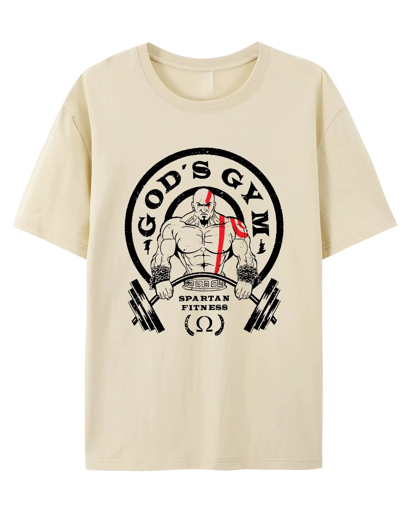 T-shirt de sport et de loisirs GOD'S GYM pour hommes et femmes, marque de luxe