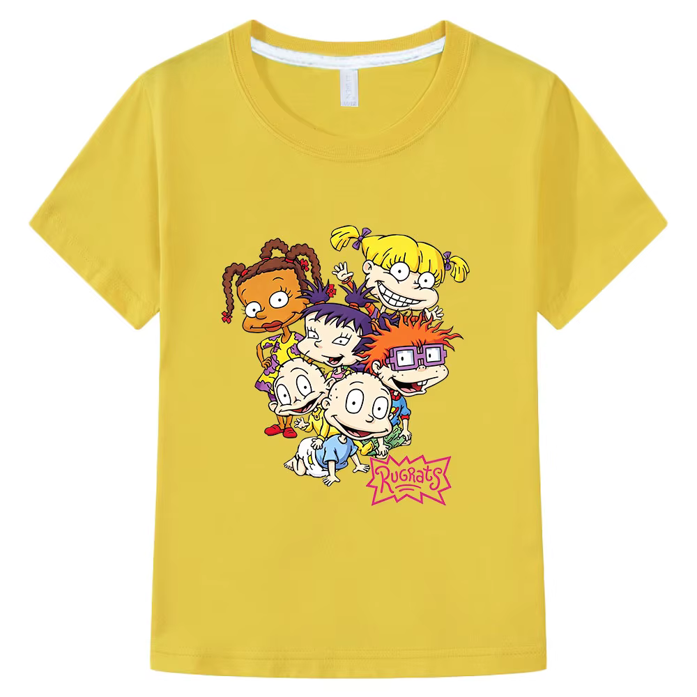 T-shirt pour enfants Rugrats 100% coton imprimé dessin animé