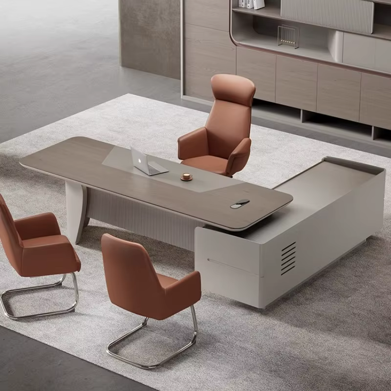Bureau de jeu contemporain Design moderne de luxe organisateur de espace de travail confortable Escritorio utilisation