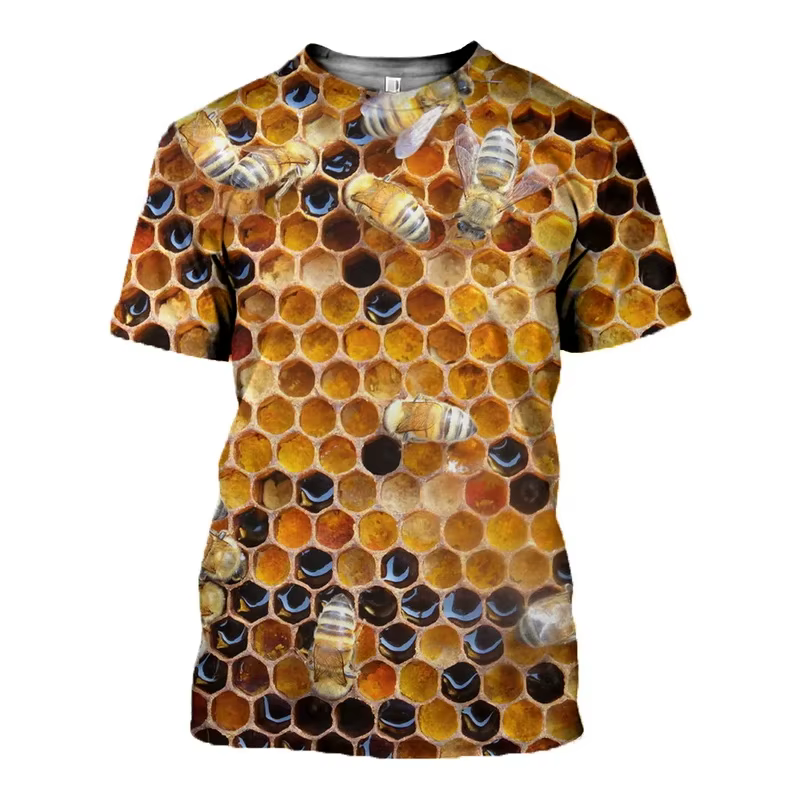 T-shirt graphique à imprimé 3D pour hommes et femmes
