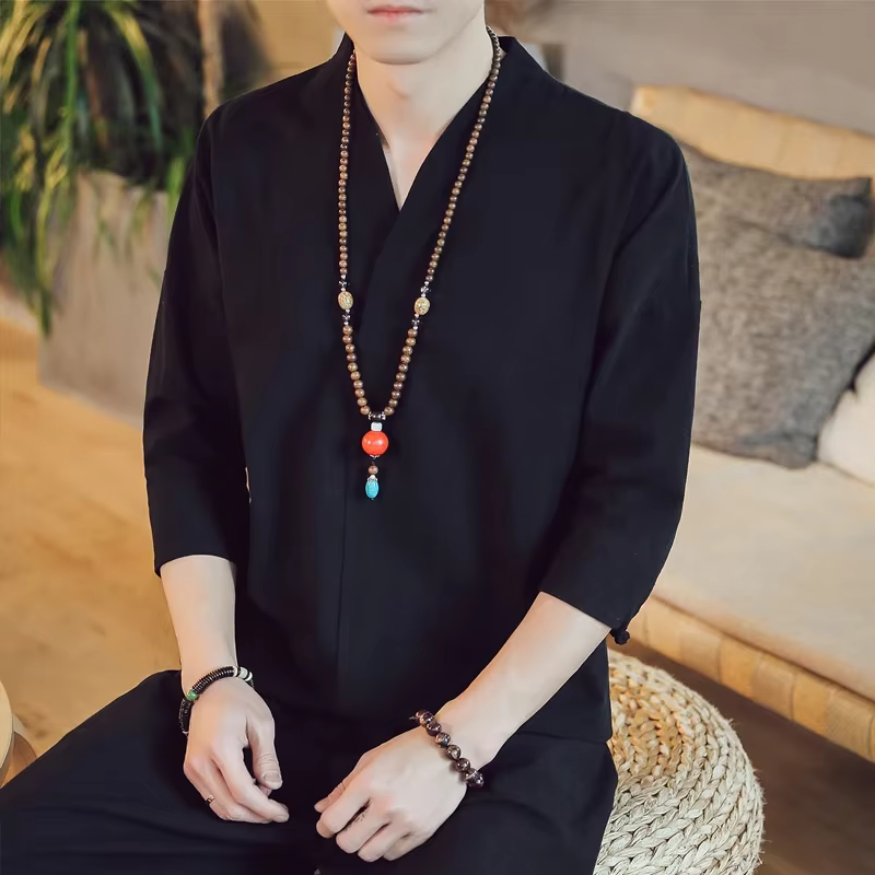 Kimono d'Été à Manches Courtes pour Homme