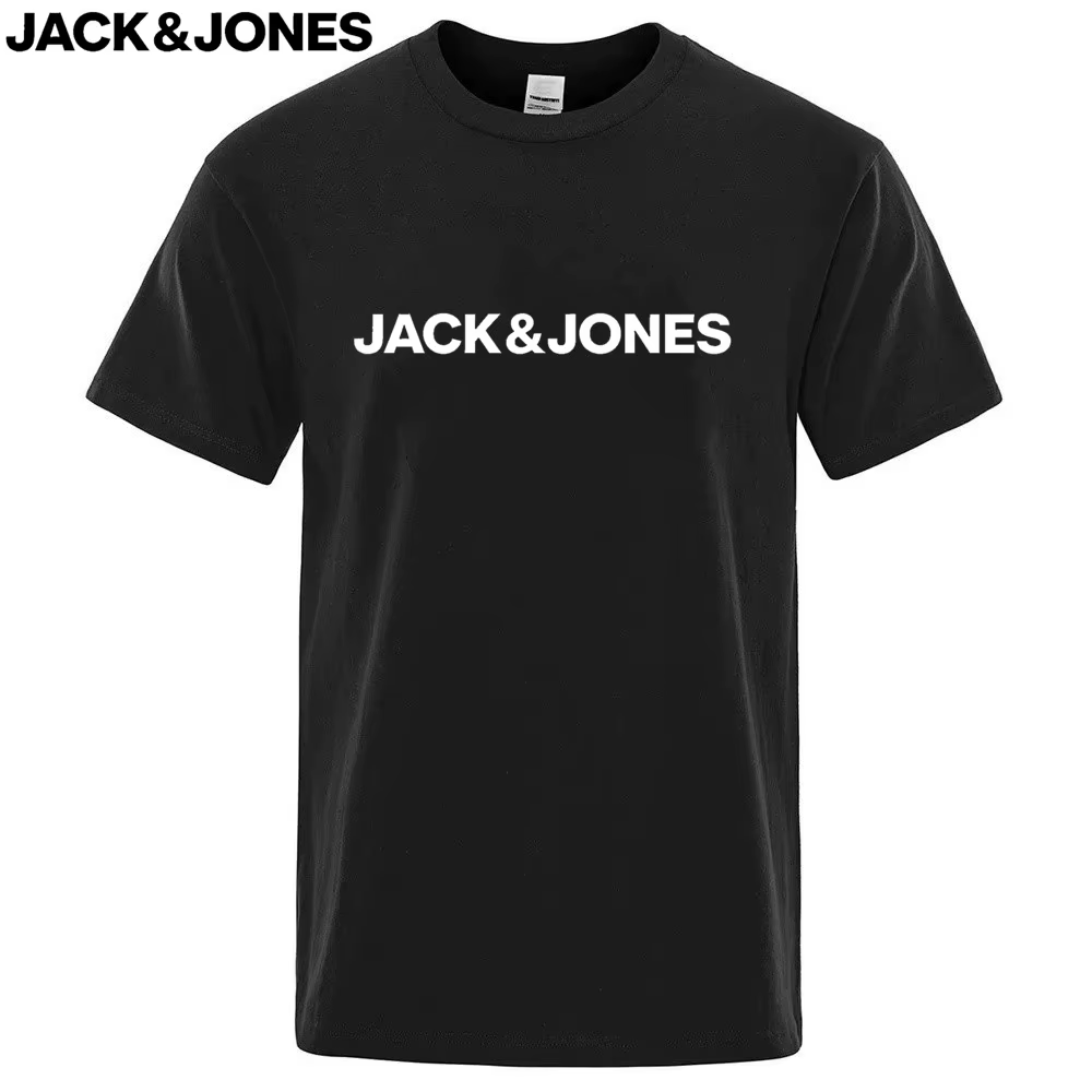 100% pur coton Jack Jones T-shirts d'été pour hommes et femmes