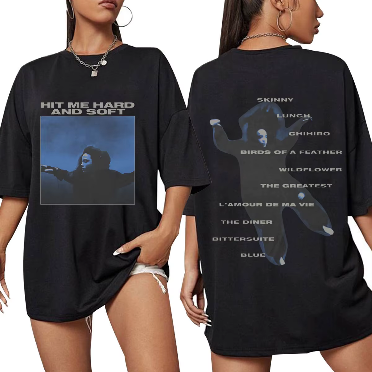 Hit Me dur et doux 2024 Tour Concert T-shirts hommes femmes mode Hip Hop T-shirt 100% coton ample décontracté à manches