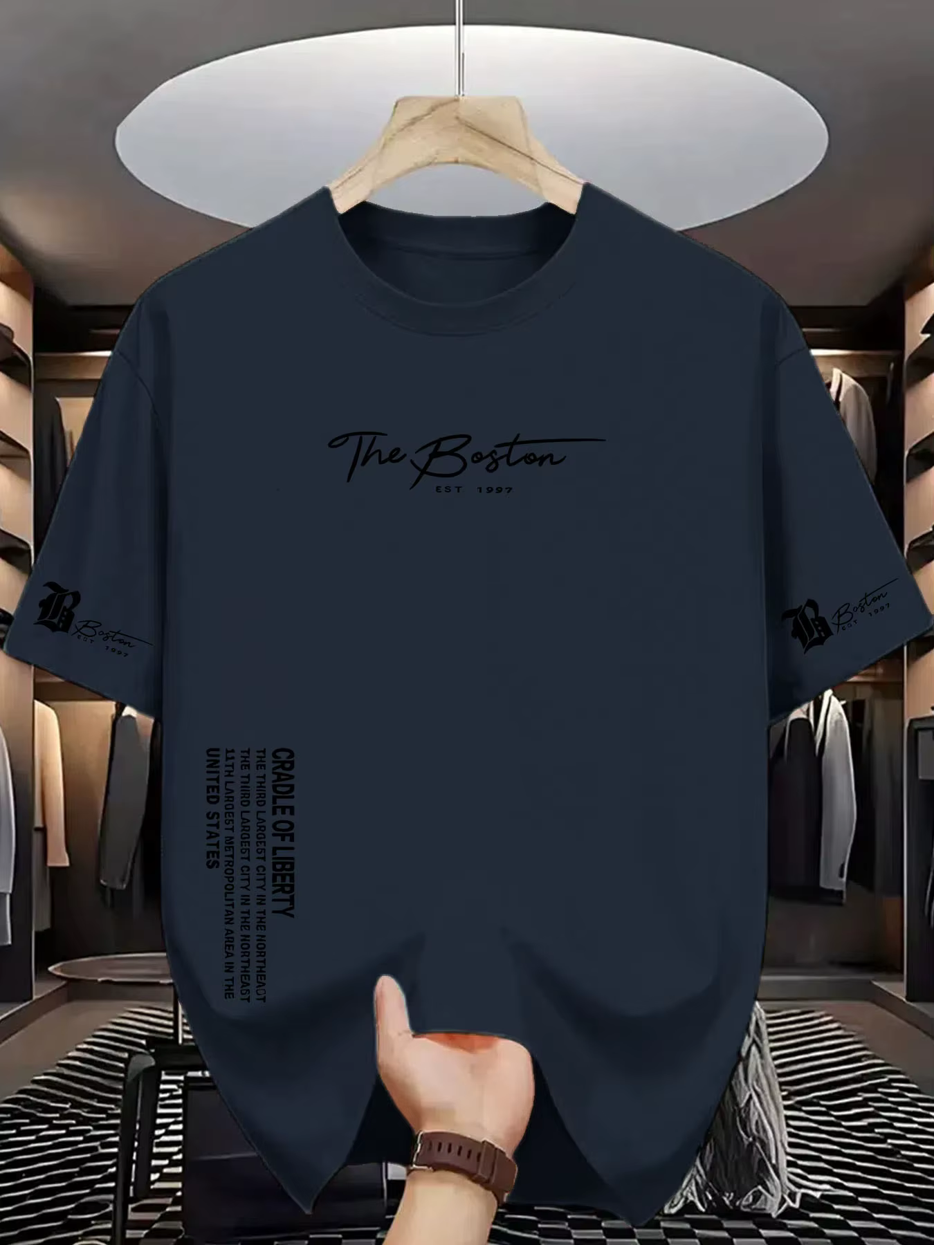T-shirt The Boston CRADLE OF LIBERTY pour hommes et femmes