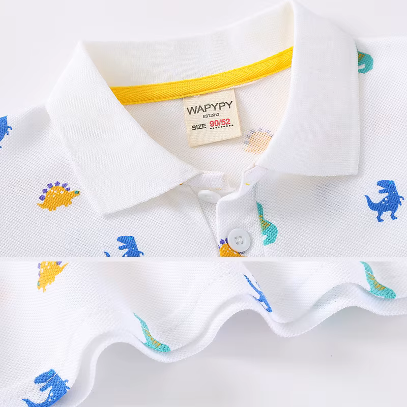 Mode enfants garçons Polos de luxe col montant Sport