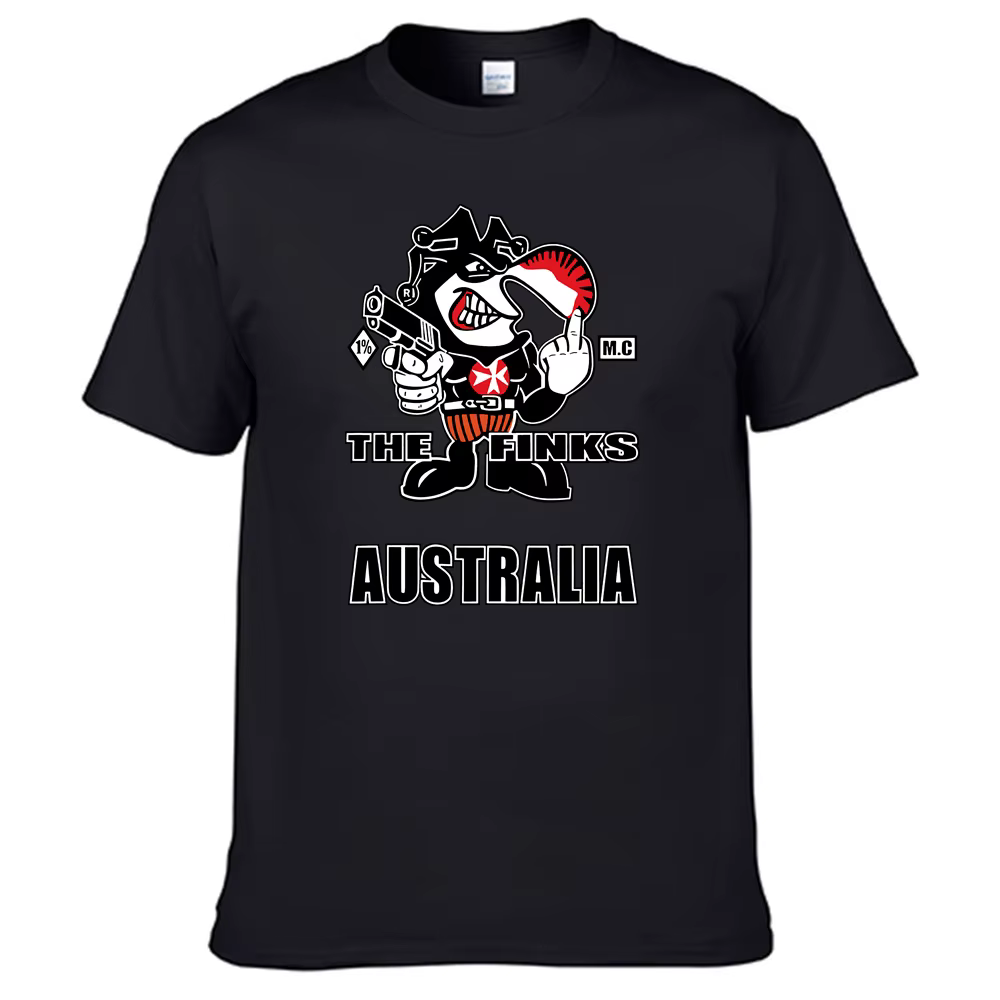 T-shirt Hurcycles Club The Finks Mc pour homme, chemise 100% coton, N01