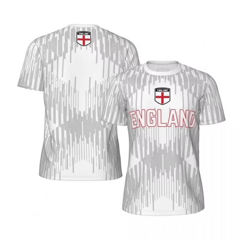Angleterre drapeau graphique hommes maillot de Football mode emblème National 3D imprimé sport t-shirt décontracté surdimensionné respirant t-shirts