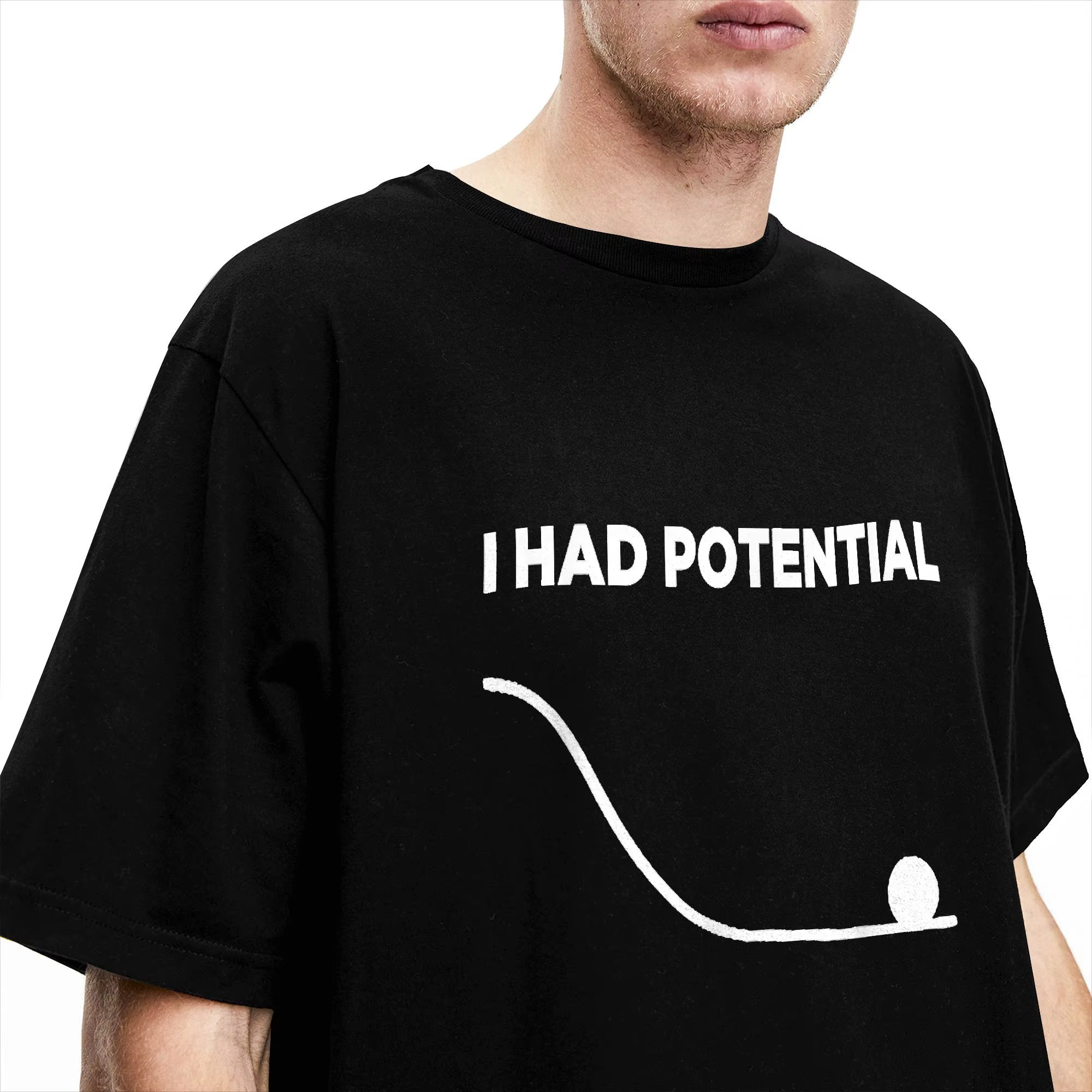 T-shirt homme vintage « I Had Potential »