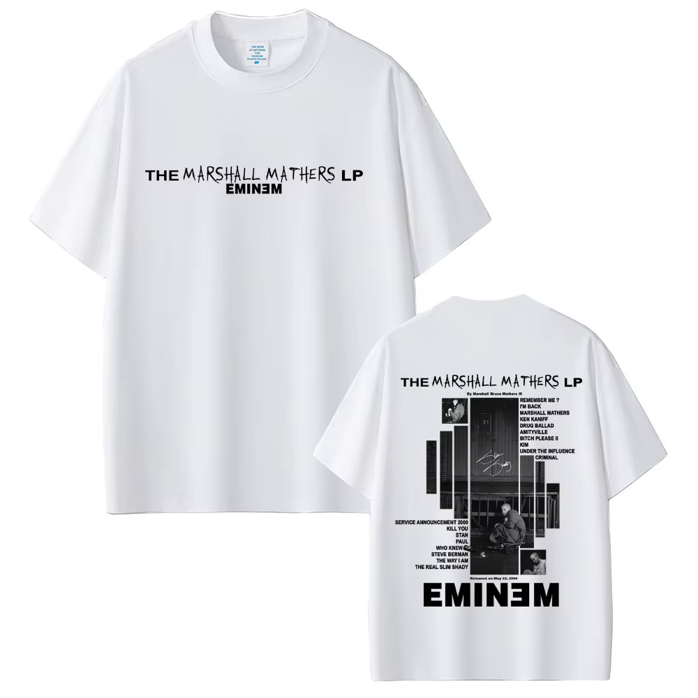 Rappeur Eminem 2000 Album graphique T-shirt hommes femmes vêtements Hip Hop mode surdimensionné T-shirts