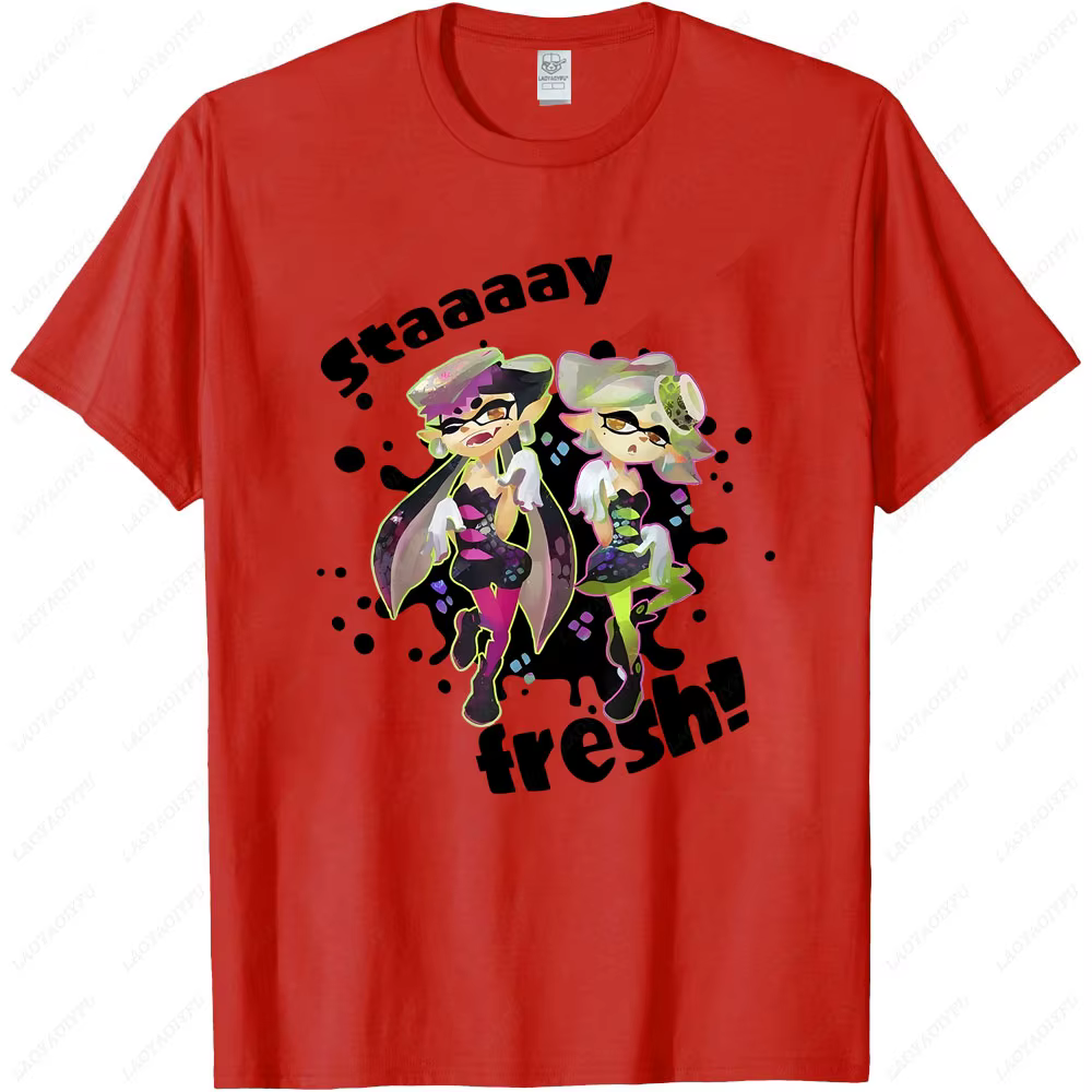 Splatoon Squid Sisters Stay Fresh T-shirt graphique été