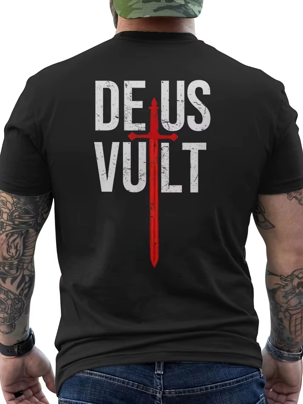 T-shirt Deus Vult I God Wills It Crusades pour homme