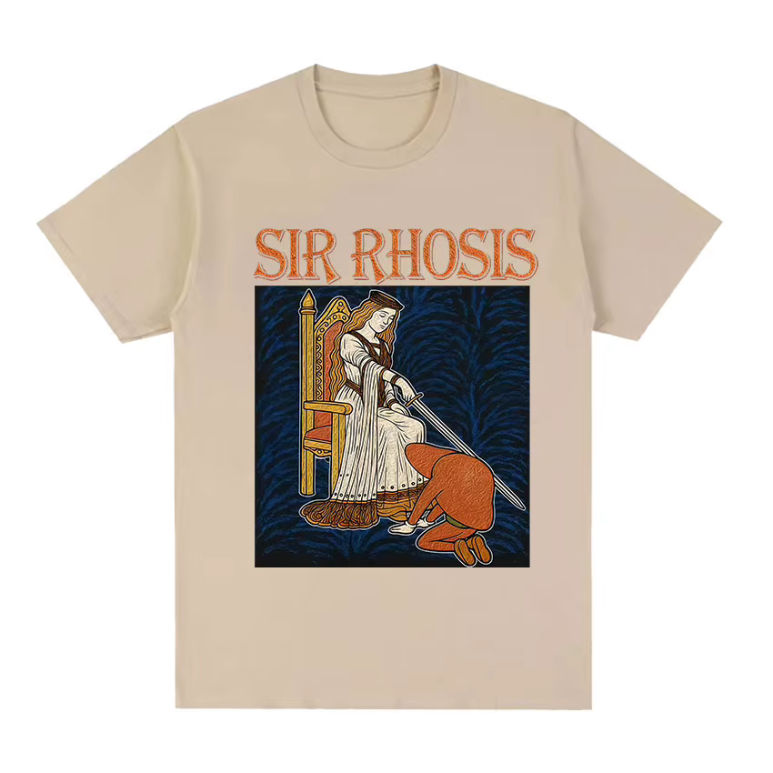 Sir Rhosis T-shirt médiéval drôle ivre chevalier Meme graphique
