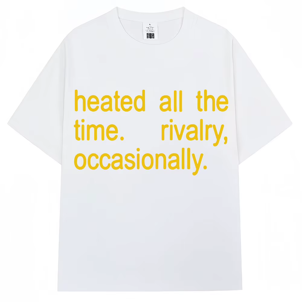 T-shirt graphique Lady T Shirt Heated Rivalry Heated All The Time pour hommes et femmes, T-shirt populaire à la mode, confortable et décontracté à manches courtes