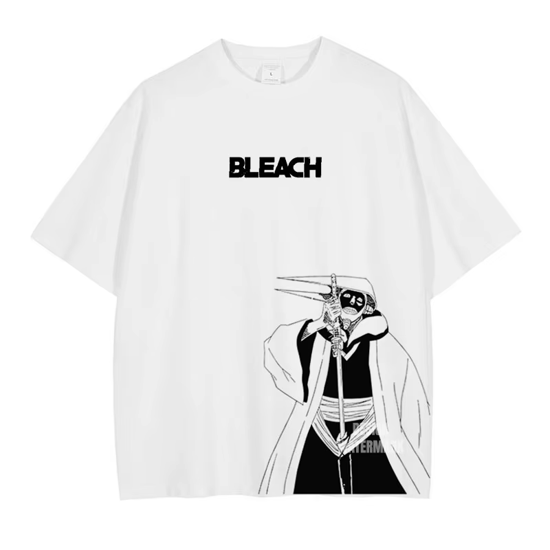 Anime B-Bleach t-shirts surdimensionné Vintage lavé Kurosaki Ichigo T-shirt Streetwear Manga Renji Zaraki Kenpachi hauts