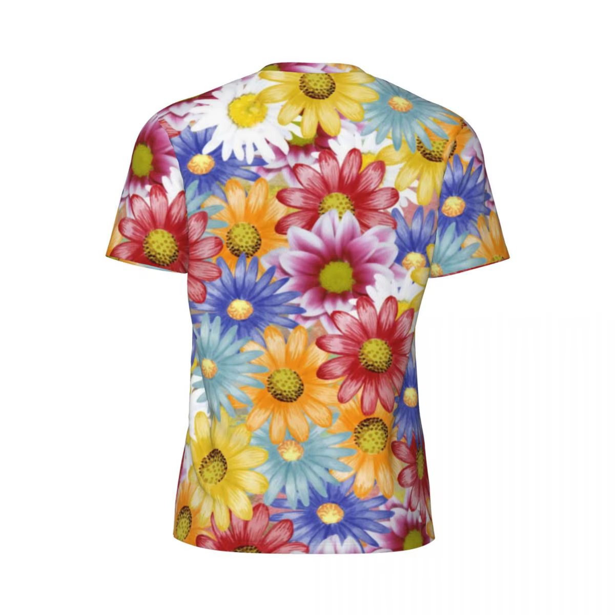 Andrar-T-shirt de sport à imprimé floral pour couple