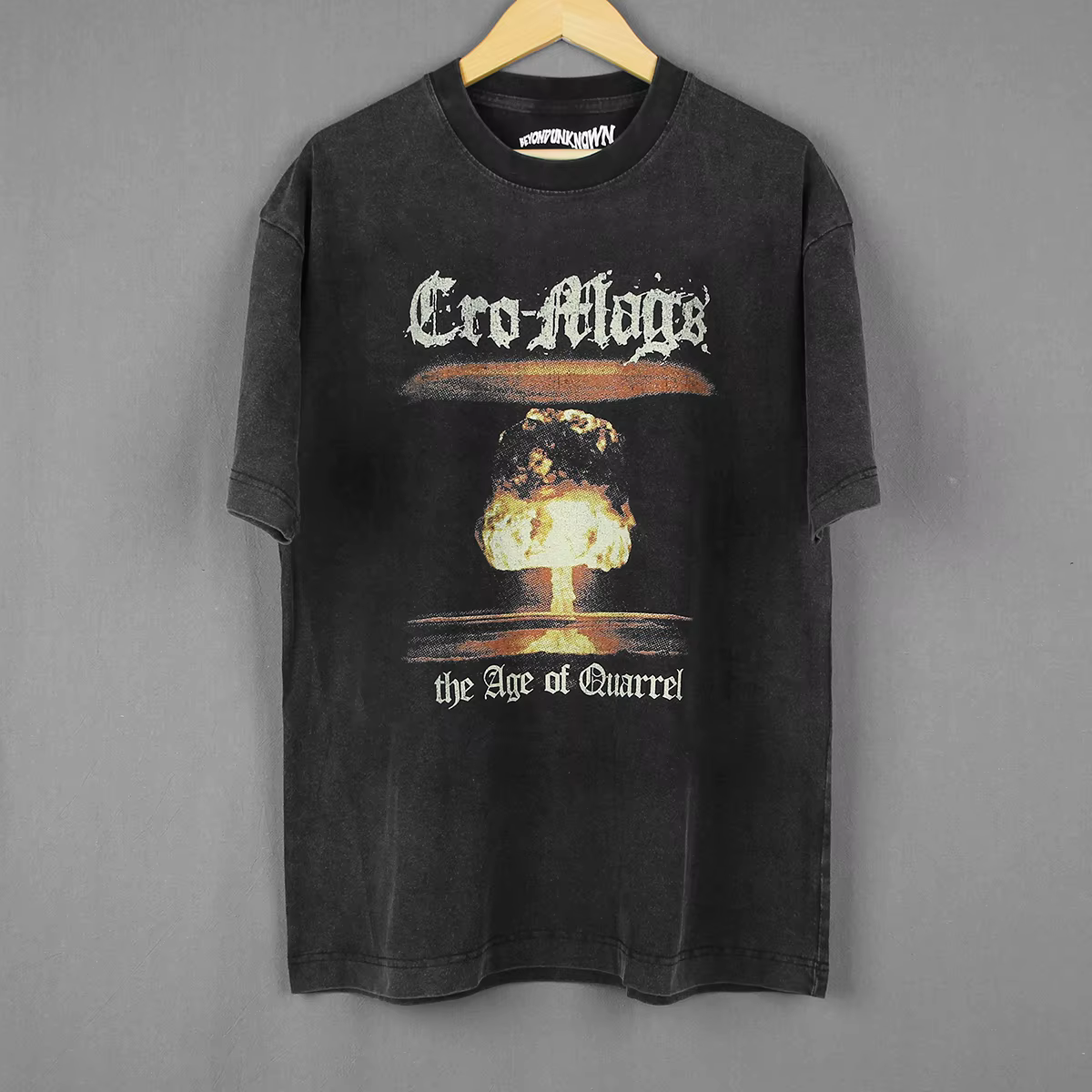 Cro-Mags t-shirt l'âge du quarrel Hardcore Punk Thrash Corrosion de la Conformité lavé manches longues hommes coton imprimé chemise