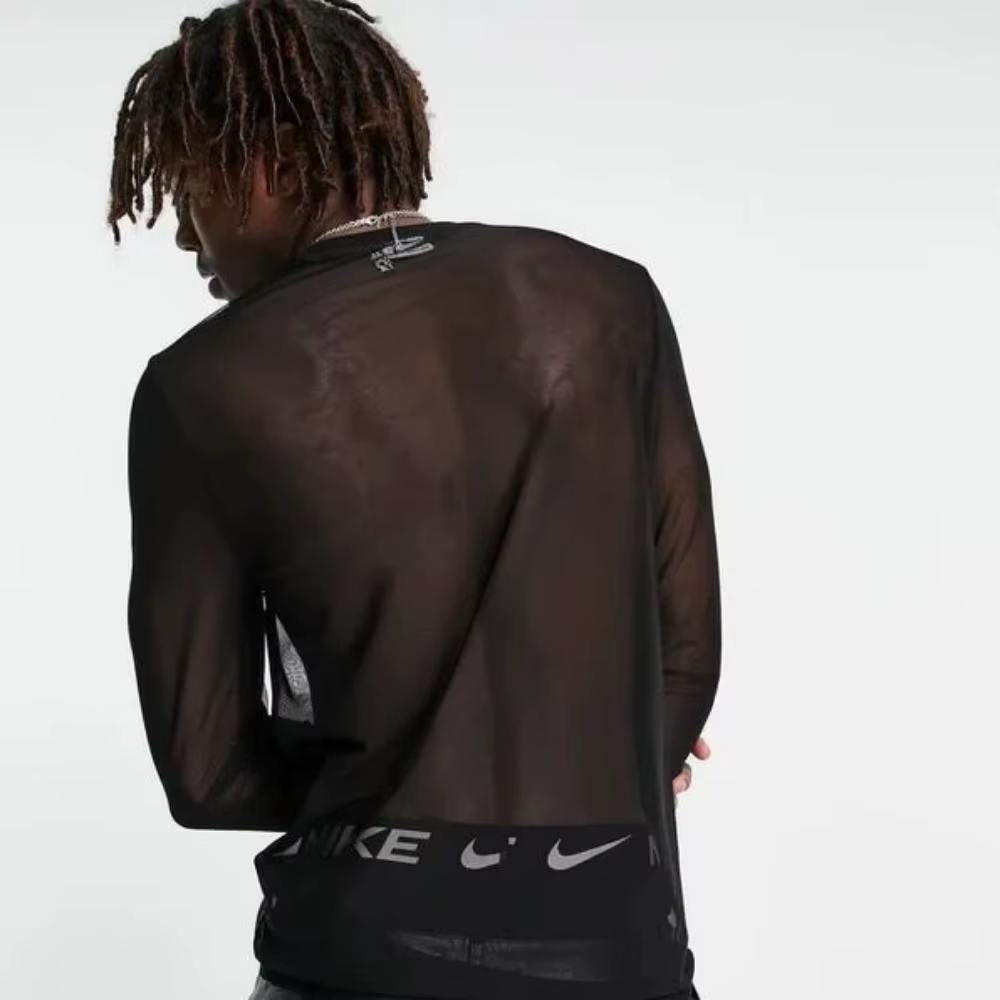 T-shirt en maille à manches longues pour hommes