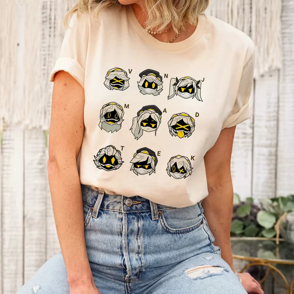 Murder Drones t-shirt fille respirant années 2000 confortable coloré graphique psychédélique