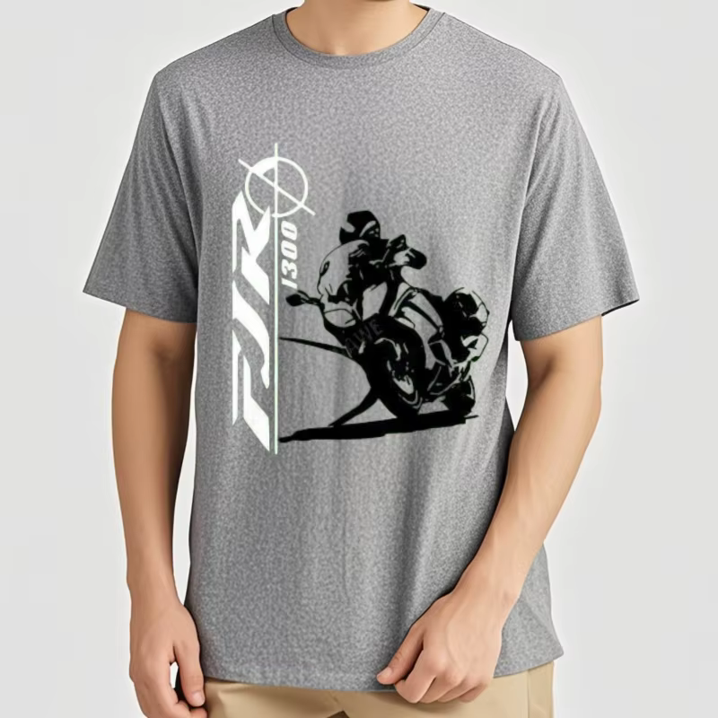Offres spéciales nouvelle marque-vêtements T-Shirts hip-hop Simple épissage T-Shirt hauts FJR 1300 T-Shirt moto pour les Fans d'équitation T-Shirt