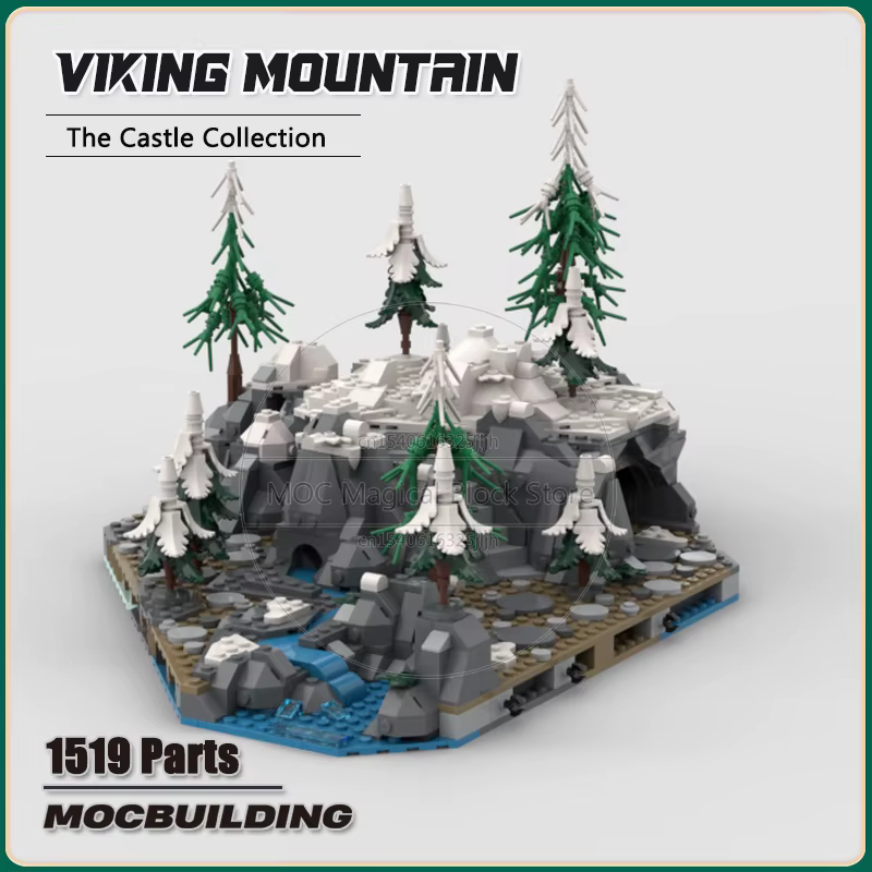 Briques de construction de château de montagne