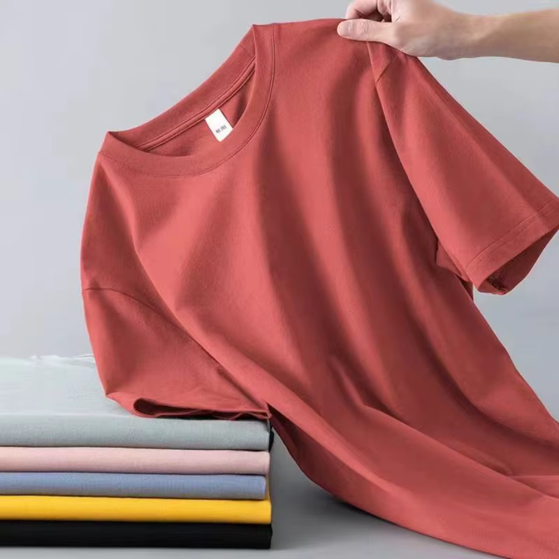 T-shirts polyvalents à manches courtes de couleur unie pour hommes et femmes