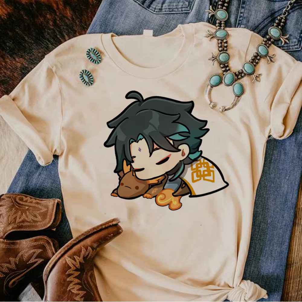 Genshin Impact t-shirt femmes anime drôle manga t-shirts femme vêtements de créateur