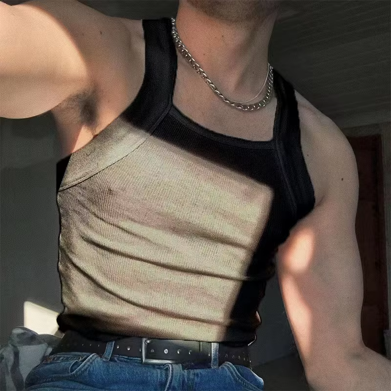 Débardeur sans manches en tricot pour hommes