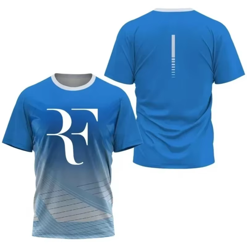 Costume d'entraînement de Tennis à séchage rapide pour hommes et femmes, T-Shirt de sport décontracté commémoratif de retraite Roger Federer, nouvelle collection d'été