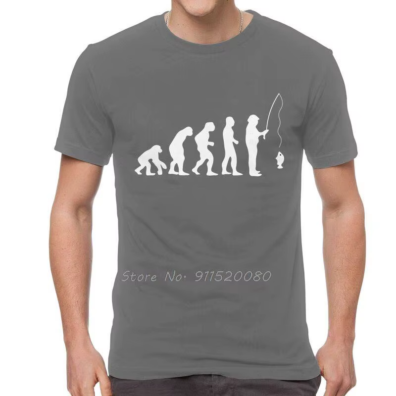 T-shirt de pêche en coton pour hommes