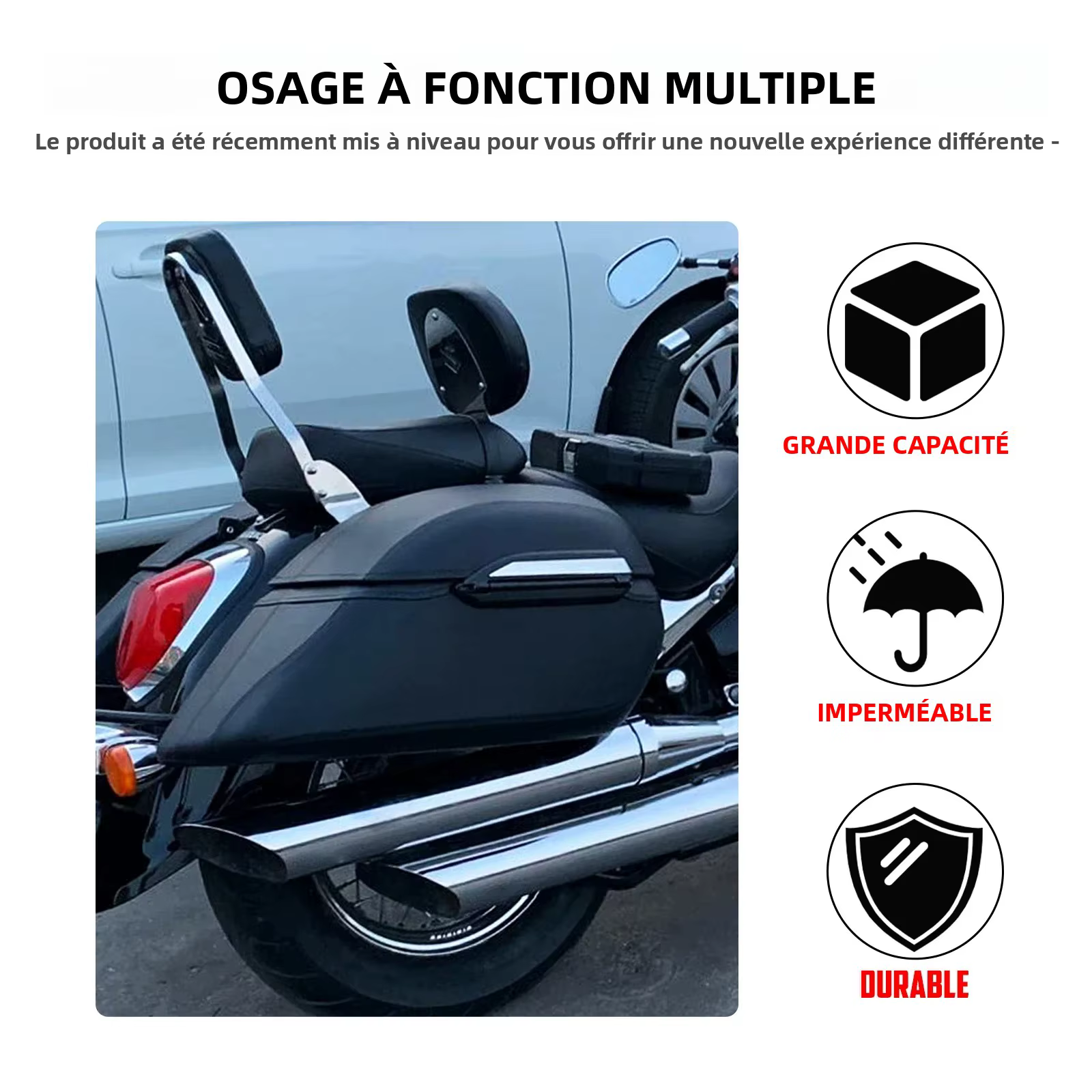 Sacs rigides pour moto