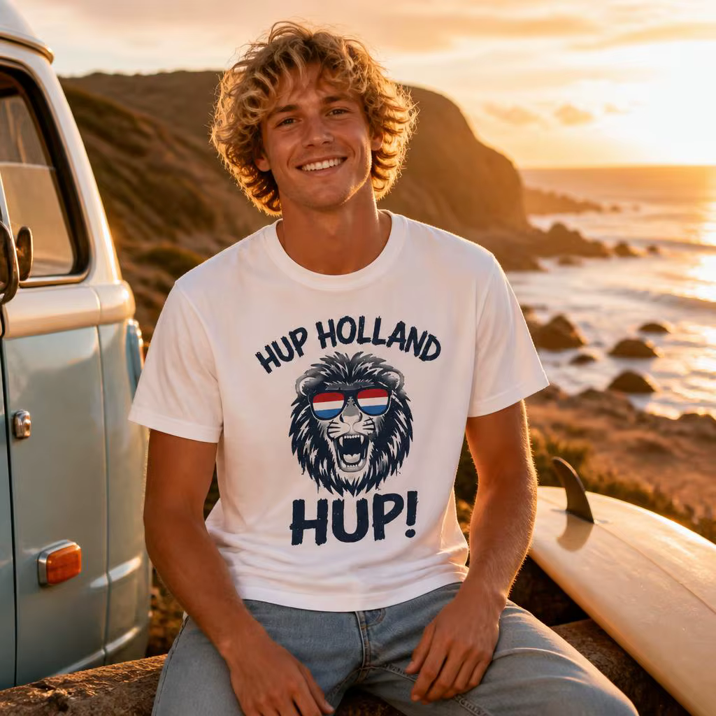 Hup Holland T-shirt avec drapeau des Pays-Bas