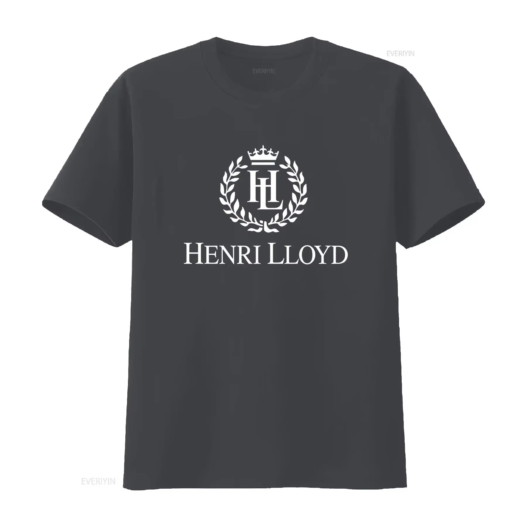 T-shirt noir avec Logo Henri Lloyd pour hommes