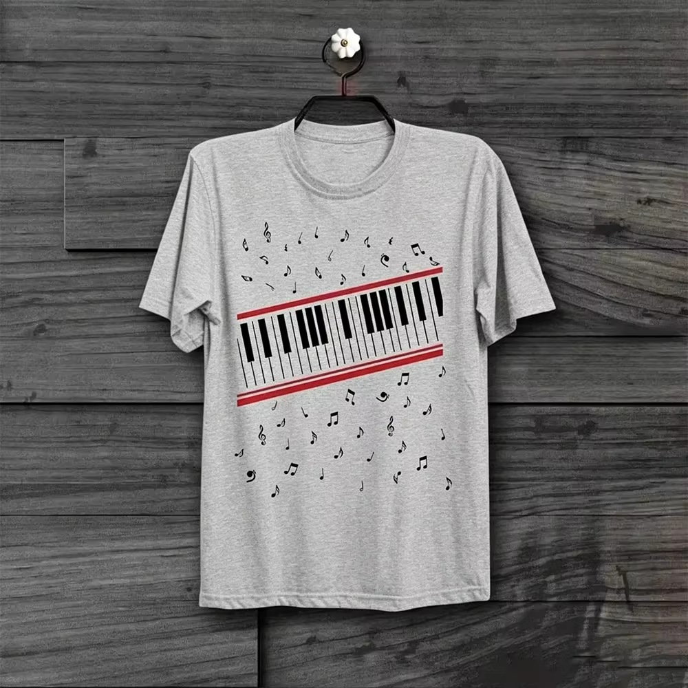 T-shirt imprimé Michael Jackson Movie MJ Beat It Piano