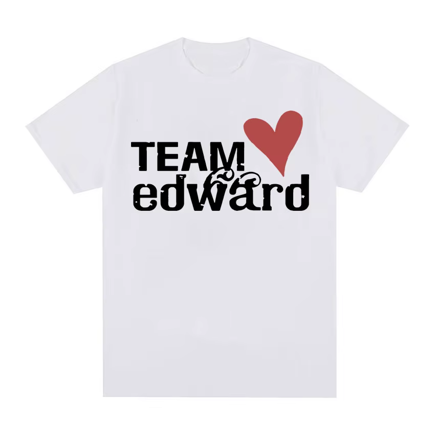 Jacob Wears Team Edward T-shirt en coton biologique Twilight Fans vêtements Vintage