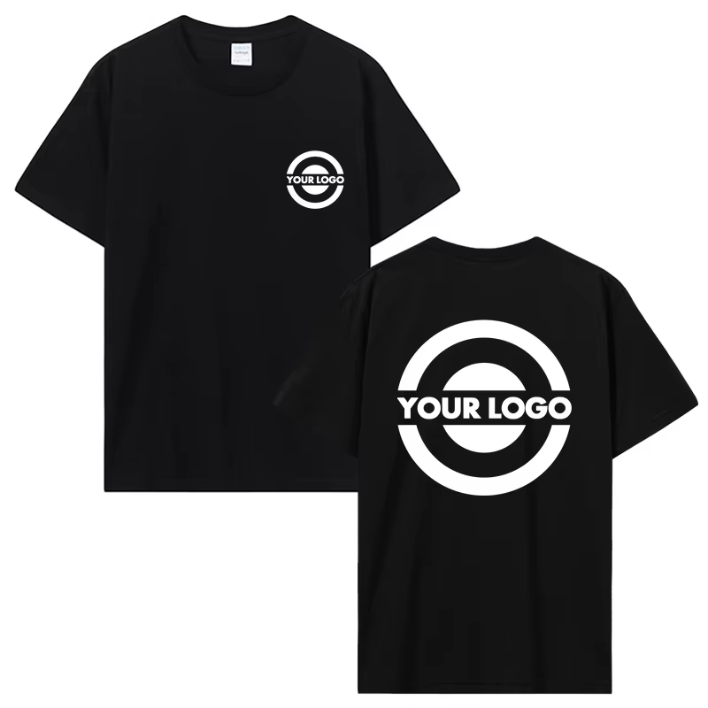 Bricolage votre Photo ou Logo T-shirt imprimé personnalisé femmes hommes été coton