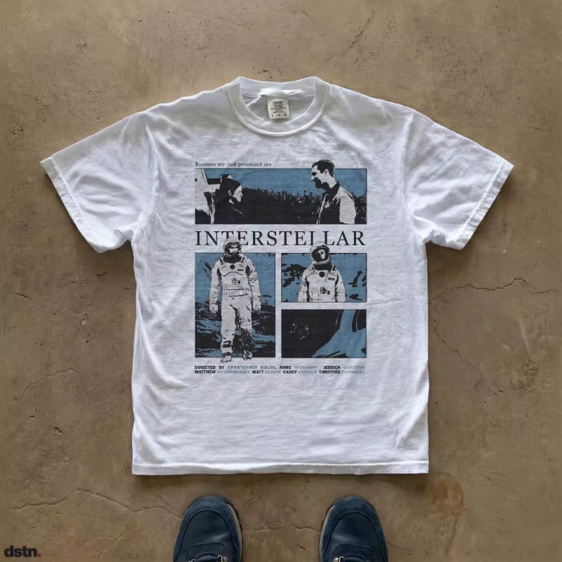 T-shirt avec affiche de film Interstellar