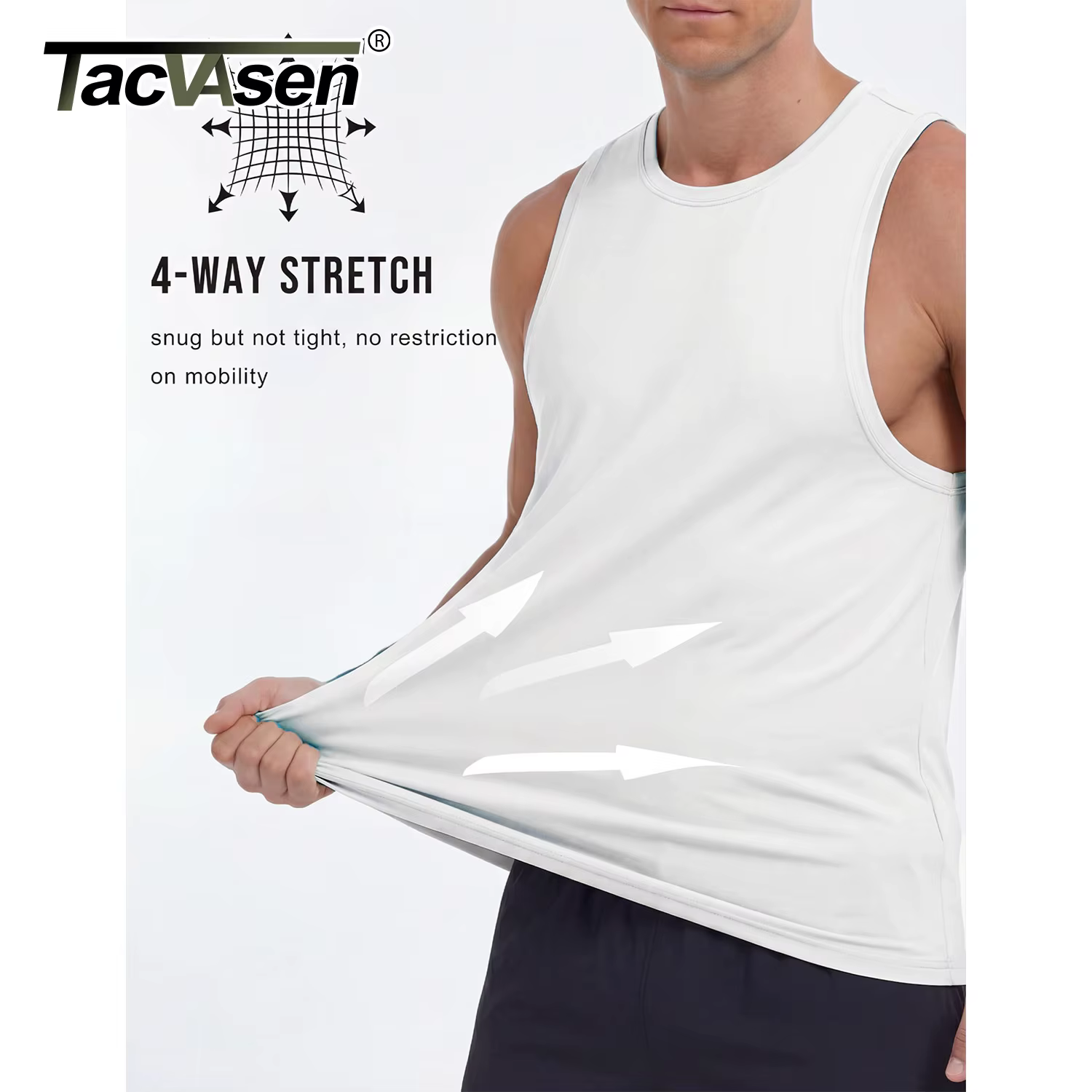 TACVASEN Débardeurs d'été Dry Fit pour Hommes