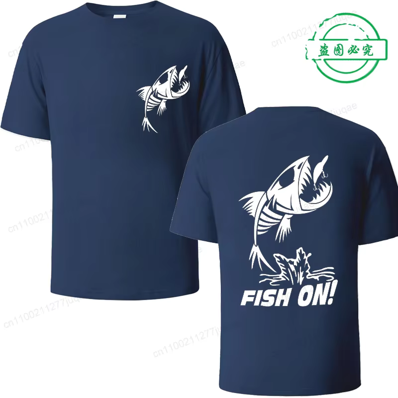 T-shirt drôle pour hommes été pêche pêcheur Sport chemise