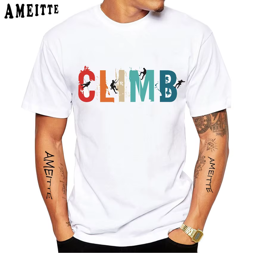T-shirt d'escalade à manches courtes pour hommes