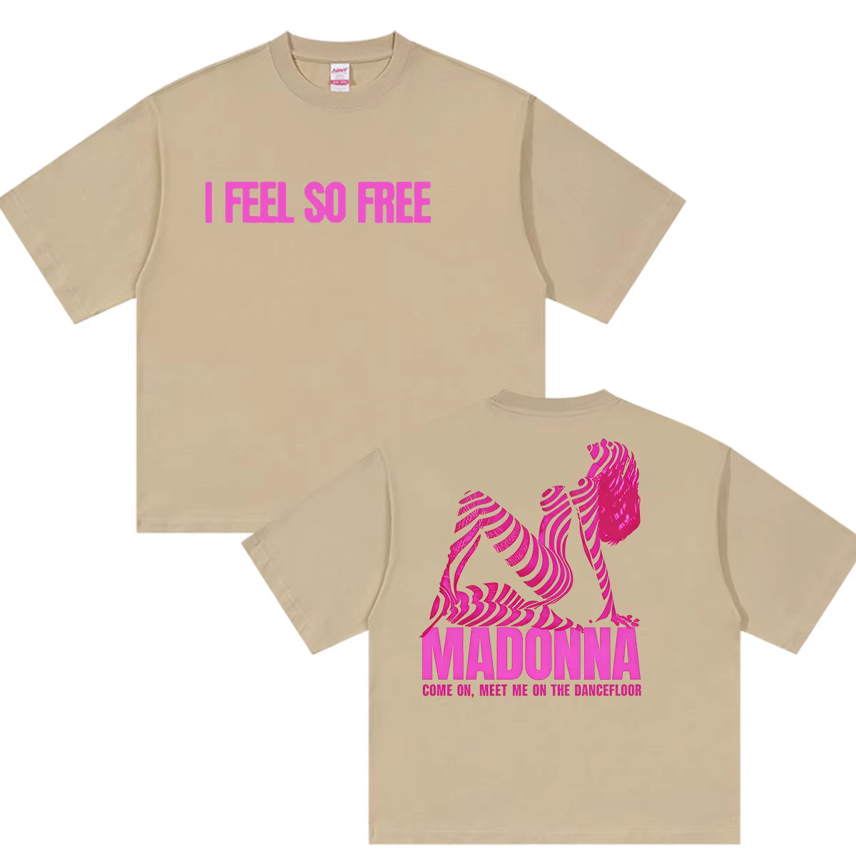 Madonna I Feel So Free Tour 2026 T-shirts graphiques pour hommes et femmes