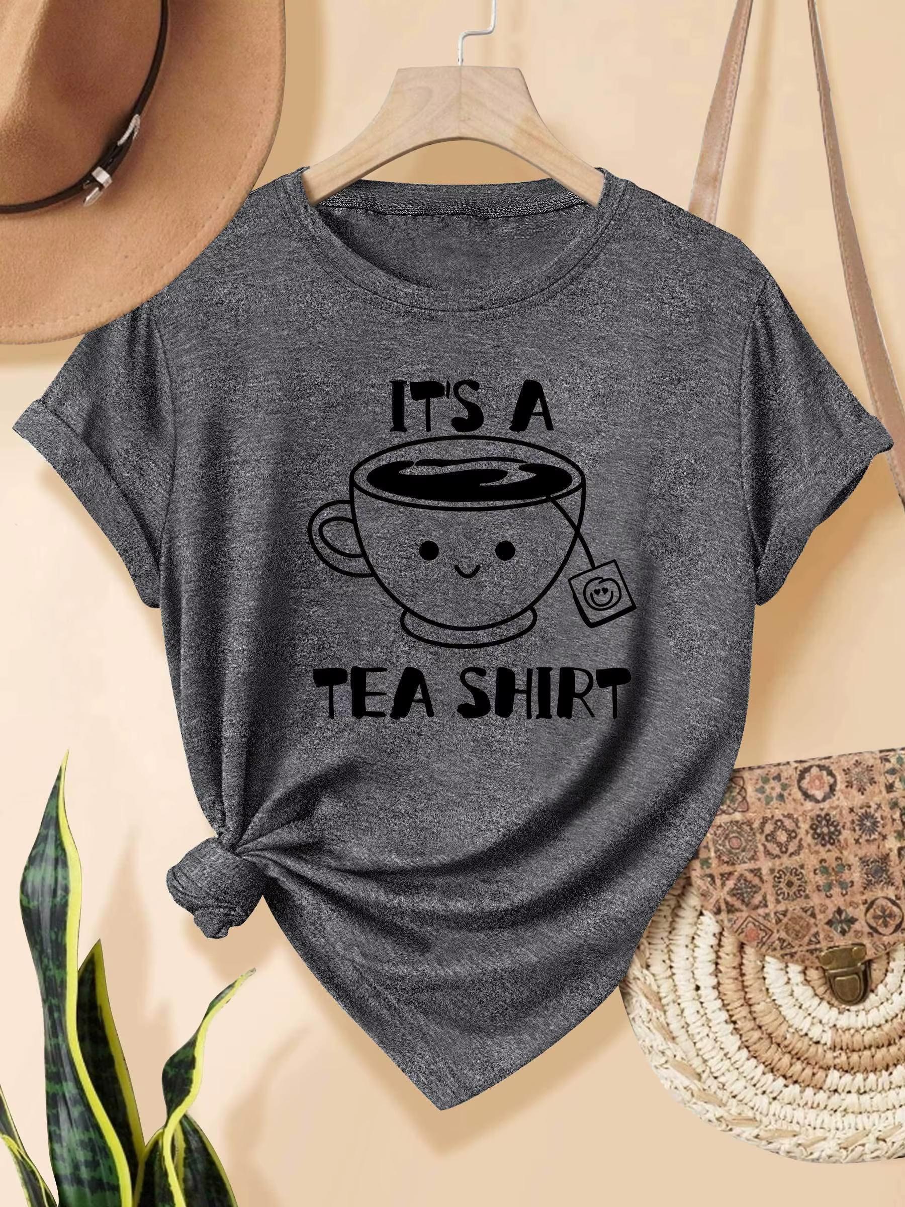 It's A Tea Shirt T-shirt pour femme - Motif avec jeu de mots mignon
