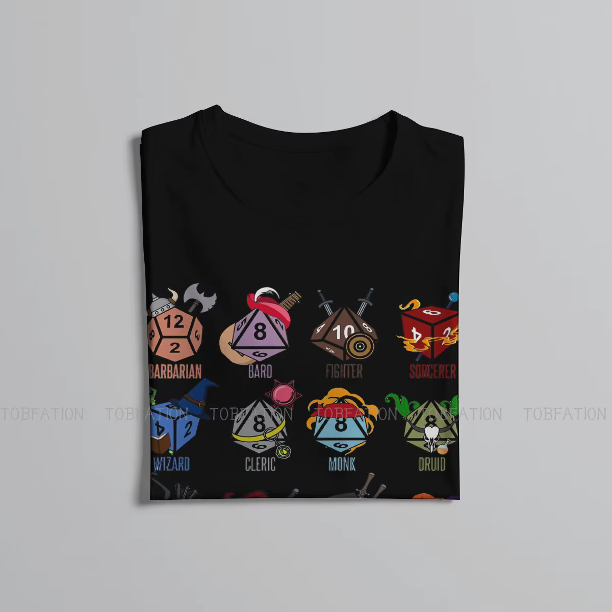 Personnage classe Hit dés t-shirt Homme hommes Streetwear Blusas ample coton