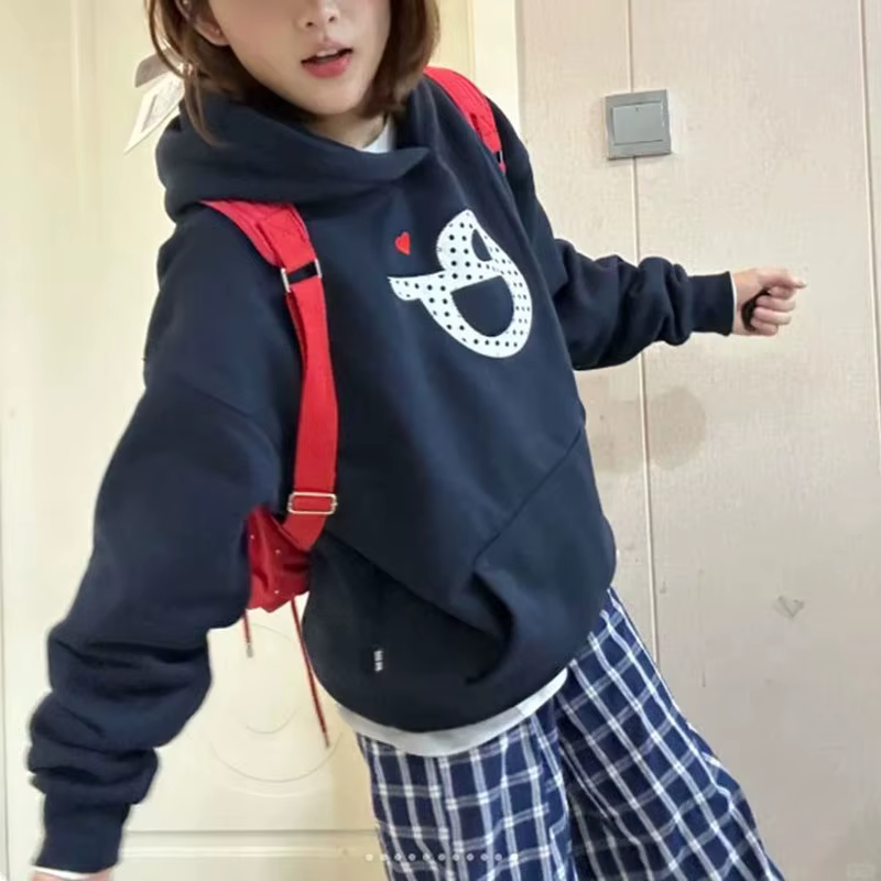Sweat-shirt à capuche en molleton américain pour femme