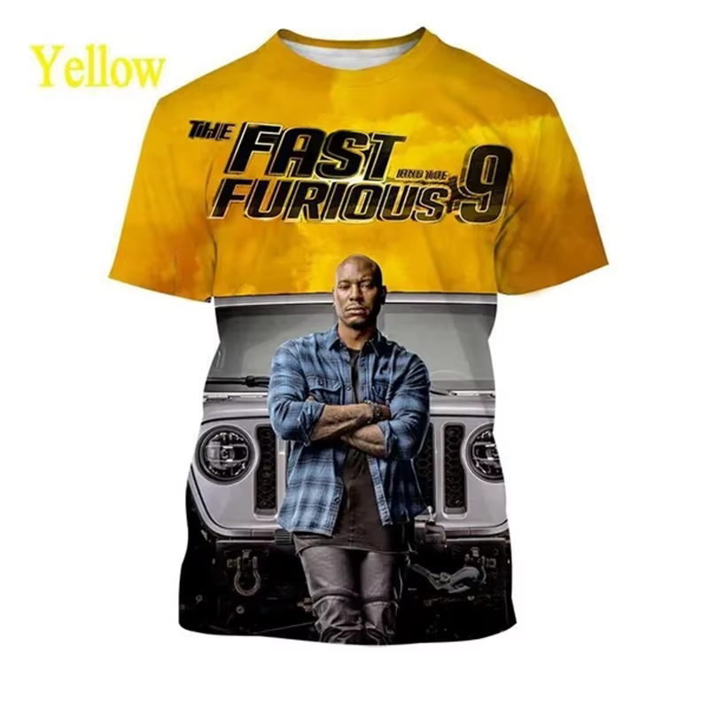 T-shirt Fast and Furious pour hommes et femmes