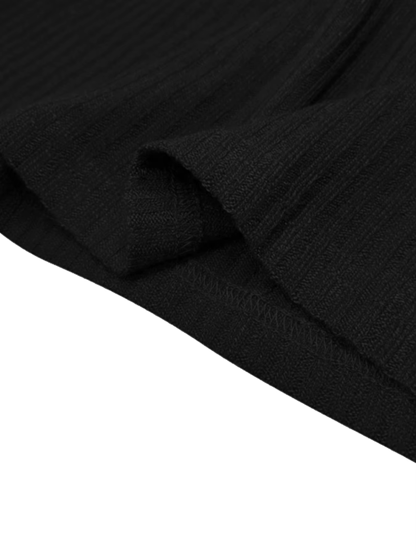 T-shirt en tricot à manches longues et col rond pour homme, pull uni, coupe décontractée et formelle, parfait pour tous les jours