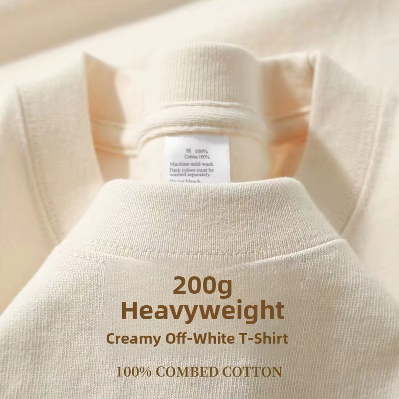 T-shirt en coton épais de bambou pour homme et femme