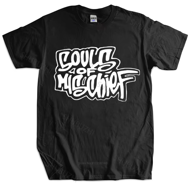 T-shirt noir de marque pour hommes
